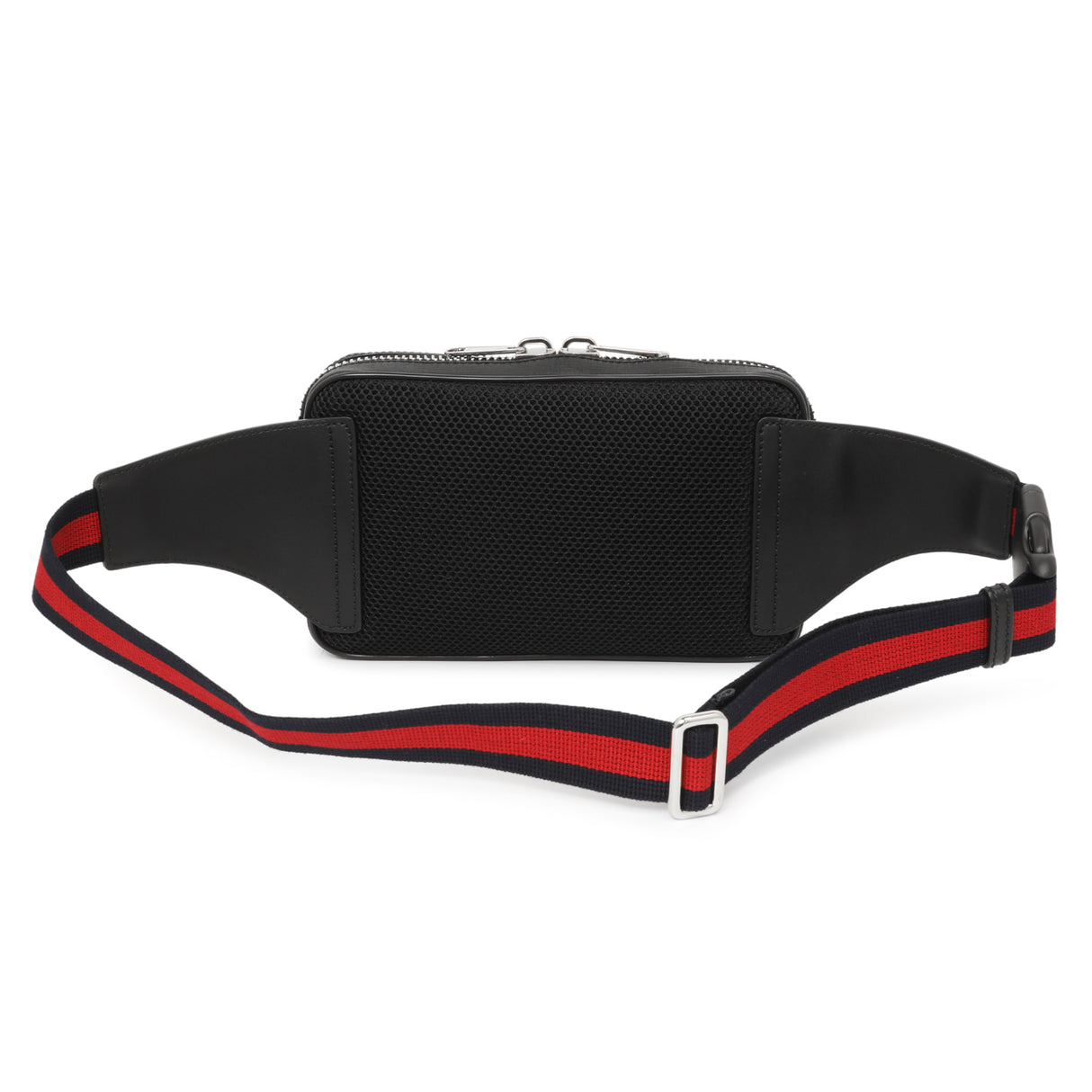 Gucci Black Soft GG Supreme Monogram Web Belt Bag