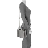 Saint Laurent Grey Calfskin Crocodile Embossed Nano Sac De Jour Handbags Saint Laurent