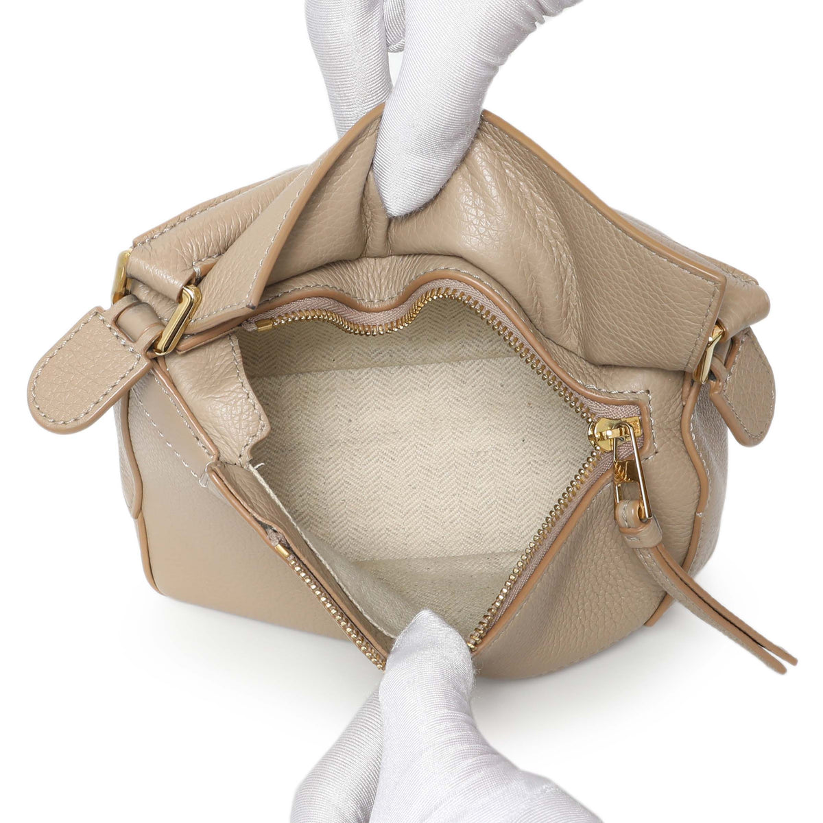 Loewe Sand Grained Calfskin Mini Puzzle Bag Handbags Loewe