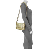 Chanel Metallic Gold Aged Calfskin Small Gabrielle Hobo Handbags Chanel