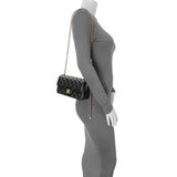 Chanel Black Lambskin Quilted Mini Rectangular Pearl Crush Flap Handbags Chanel