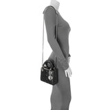 Christian Dior Black Lambskin Cannage Mini Lady Dior Handbags Christian Dior