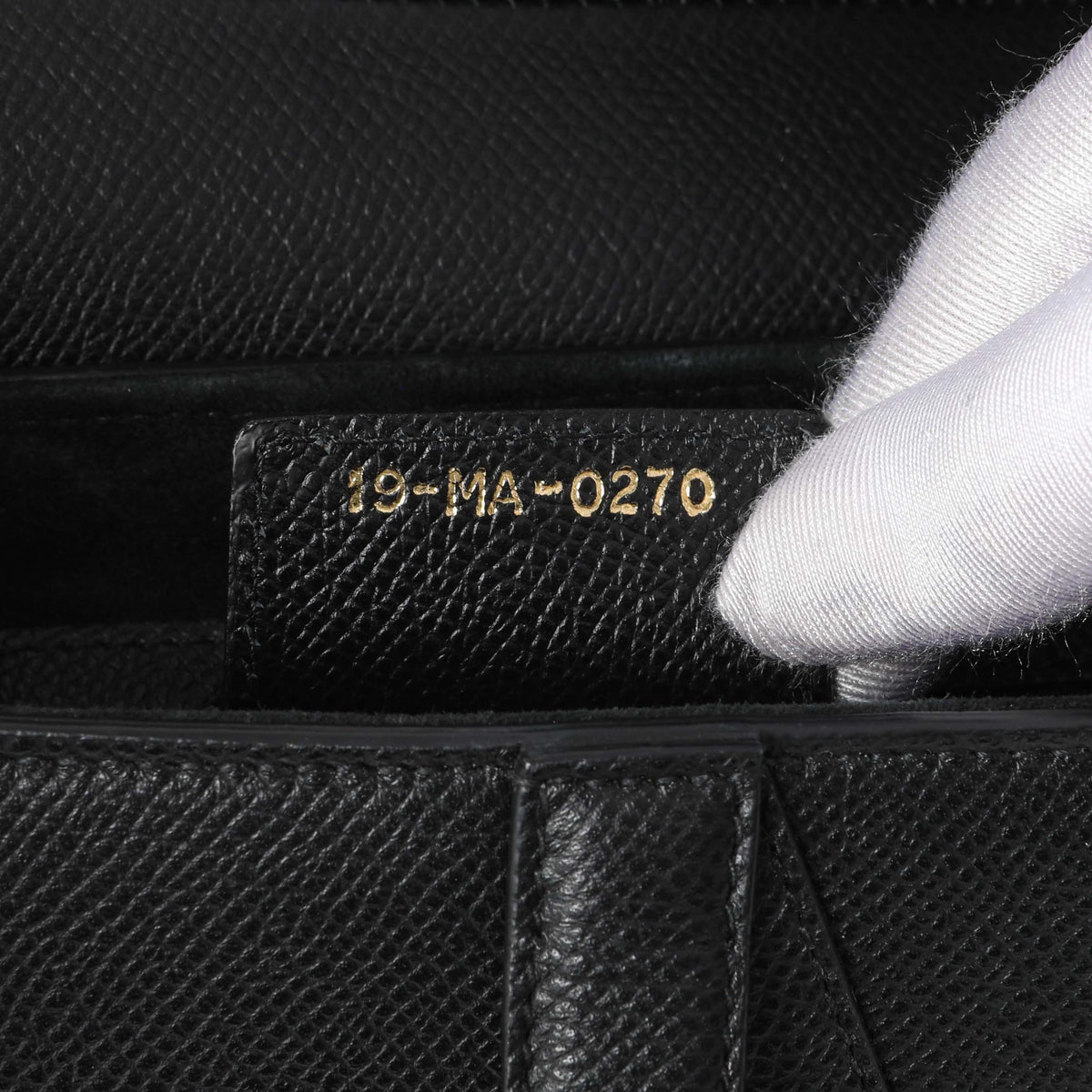 Christian Dior Black Grained Calfskin Saddle Bag Handbags Christian Dior