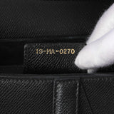 Christian Dior Black Grained Calfskin Saddle Bag Handbags Christian Dior
