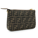 Fendi Fabric Jacquard Vitello Grace FF 1974 Baguette Pouch Handbags Fendi