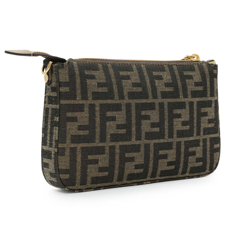 Fendi Fabric Jacquard Vitello Grace FF 1974 Baguette Pouch Handbags Fendi