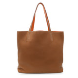 -6 items Mon June 29 ⬆️- Hermes Brown/Orange Taurillon Clemence Double Sens 45 Reversible Tote Handbags Hermes