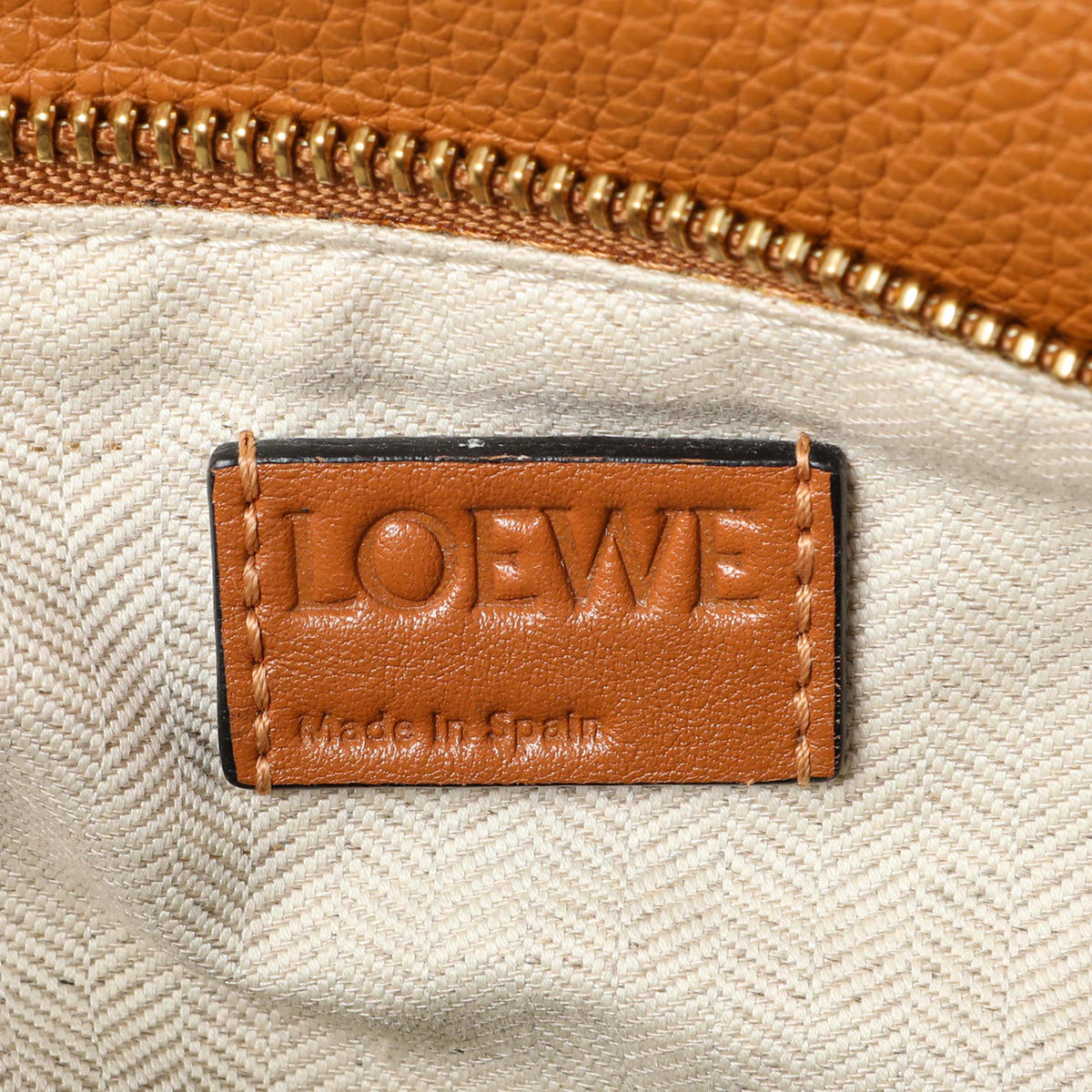 Loewe Tan Grained Calfskin Small Puzzle Bag Handbags Loewe