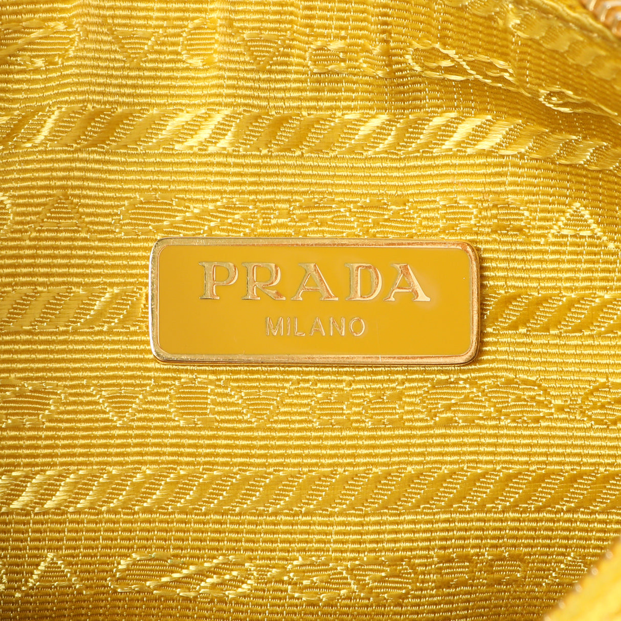 Prada Yellow Saffiano Re-Edition 2005 Shoulder Bag