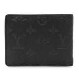 Louis Vuitton Calfskin Monogram Shadow Multiple Wallet Black Accessories Louis Vuitton