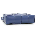 Bottega Veneta Blue Lambskin Maxi Intrecciato Cassette Camera Bag Handbags Bottega Veneta