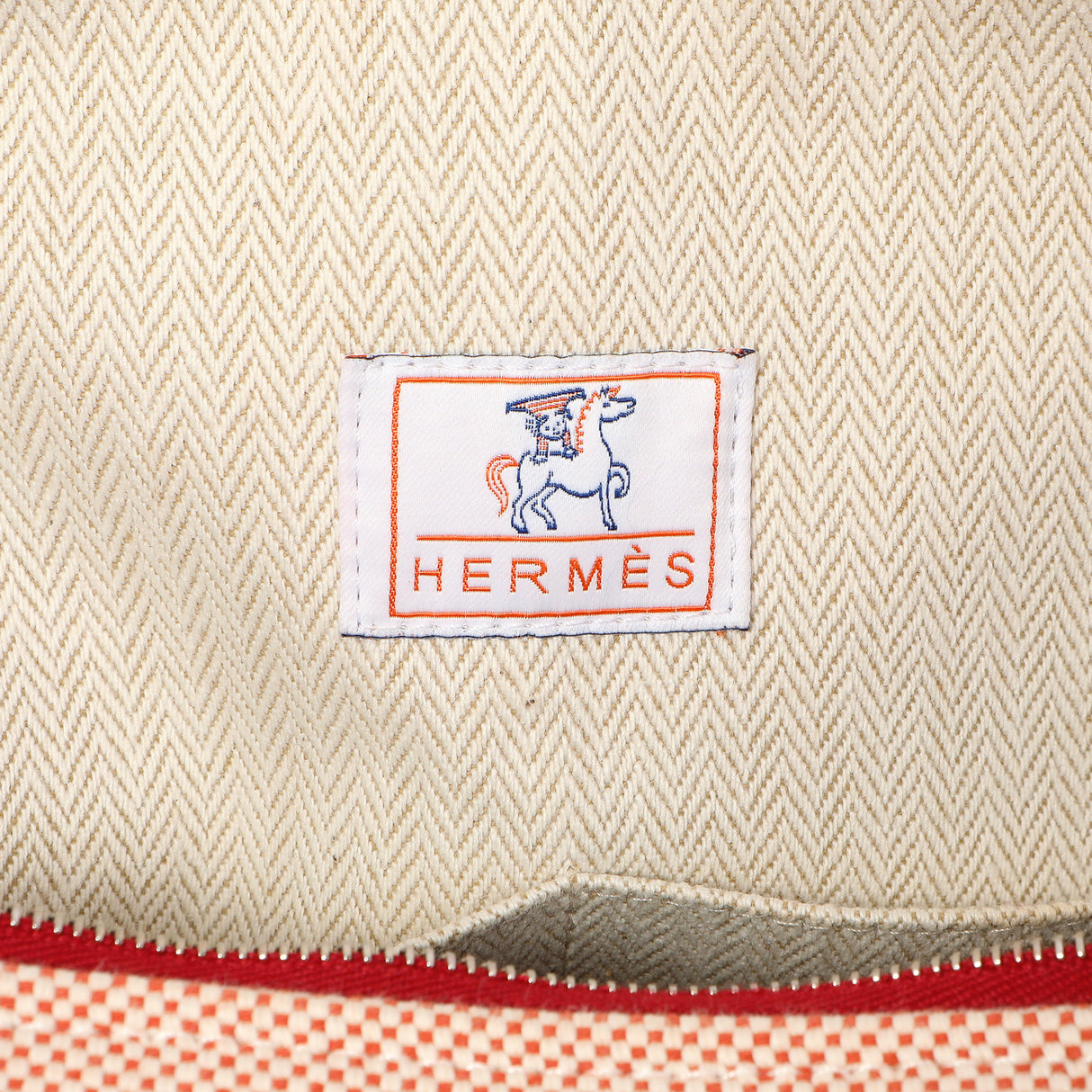 Hermes Canvas Large Bride-A-Brac Pouch