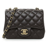 -6 items Sun Sept. 20 ⬆️- Chanel Brown Quilted Lambskin Mini Square Flap Handbags Chanel