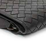 Bottega Veneta Black Intrecciato Bi-Fold Compact Wallet Accessories Bottega Veneta
