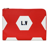 Louis Vuitton Red Epi FIFA World Cup Pochette Jour GM Accessories Louis Vuitton