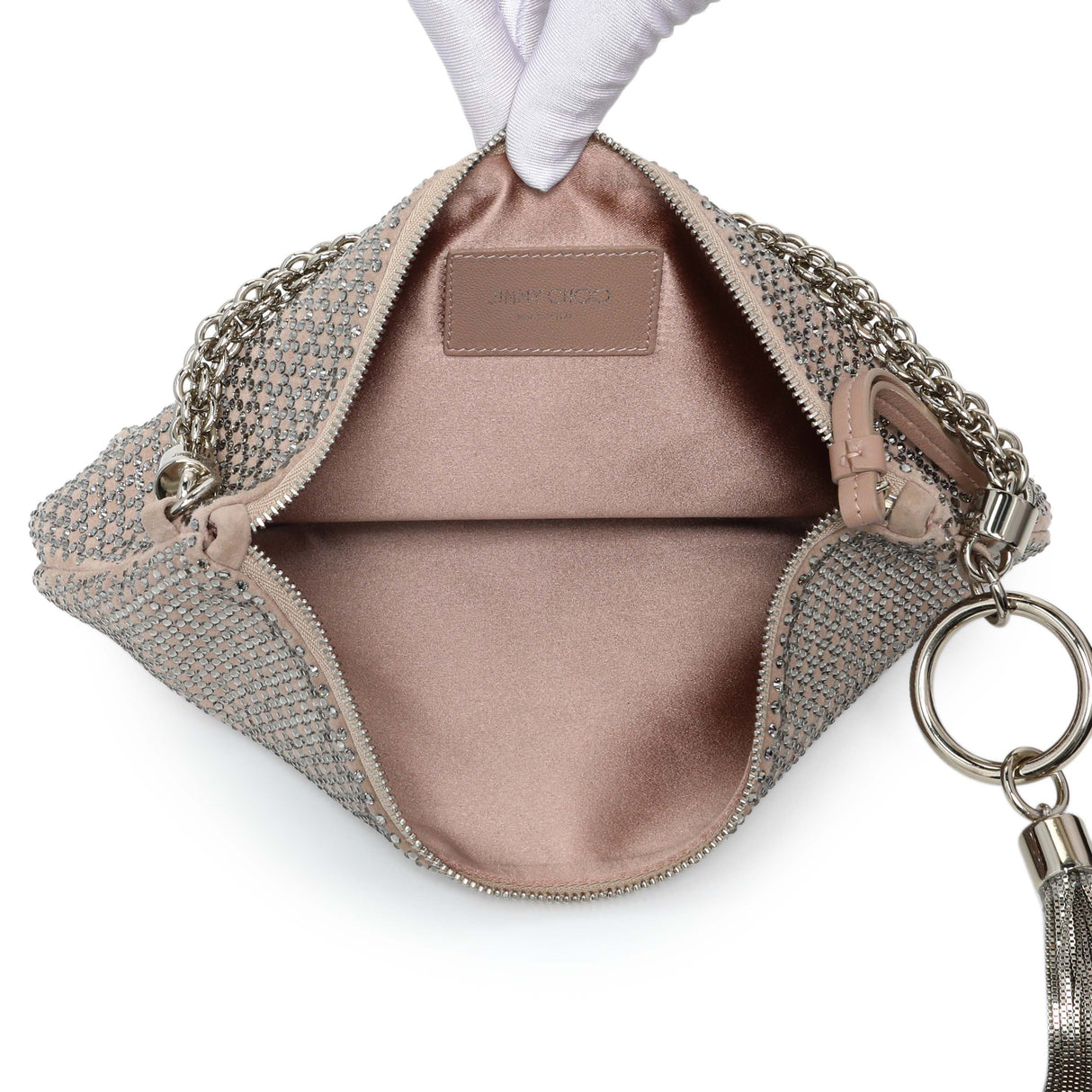 Jimmy Choo Crystal Callie Tassel Shoulder Bag Handbags Jimmy Choo