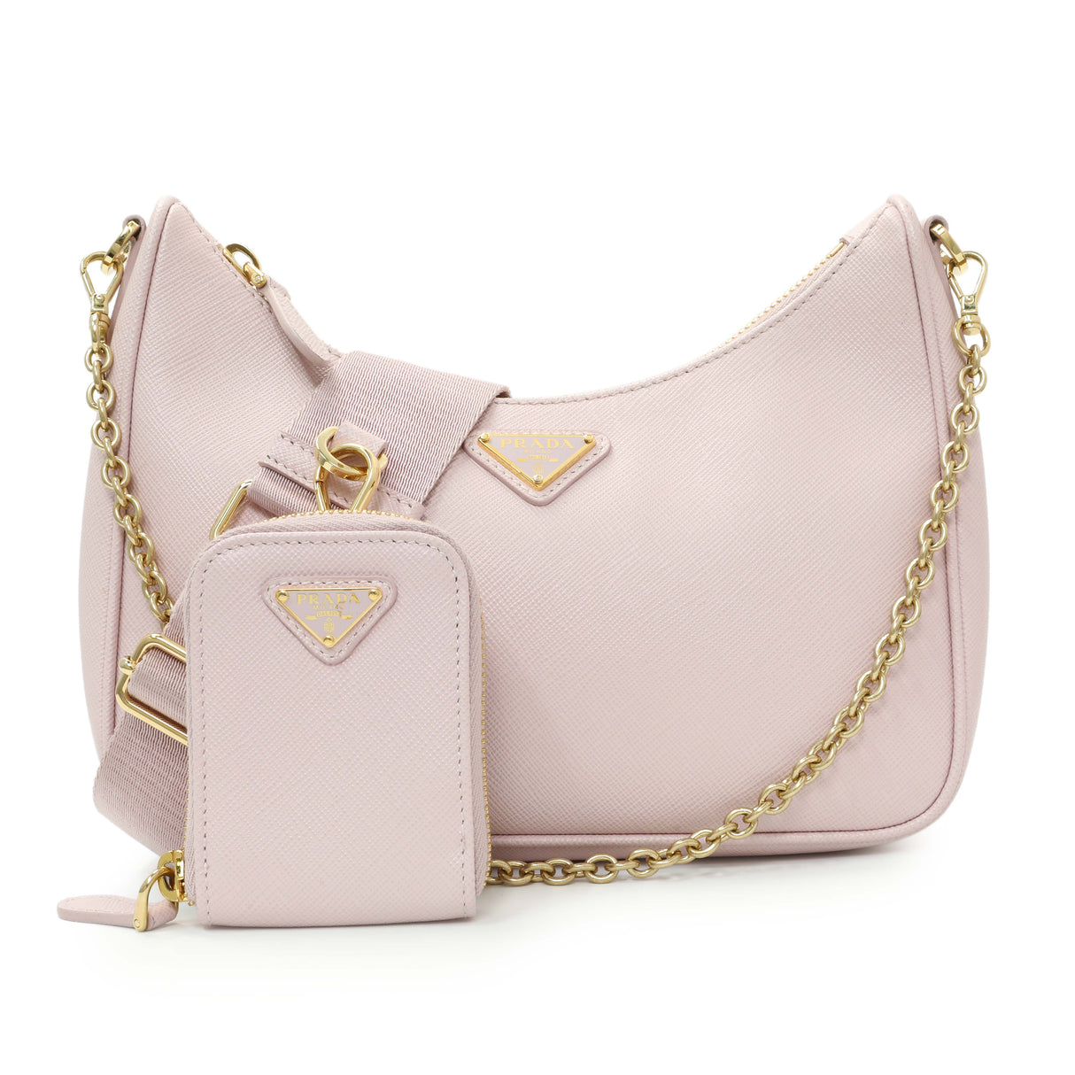 Prada Pink Saffiano Re-Edition 2005 Shoulder Bag Handbags Prada