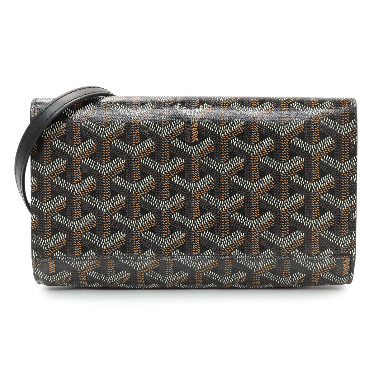 Goyard Black Goyardine Varenne Continental Wallet Handbags Goyard