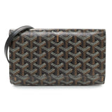 Goyard Black Goyardine Varenne Continental Wallet Handbags Goyard