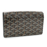 Goyard Black Goyardine Varenne Continental Wallet Handbags Goyard