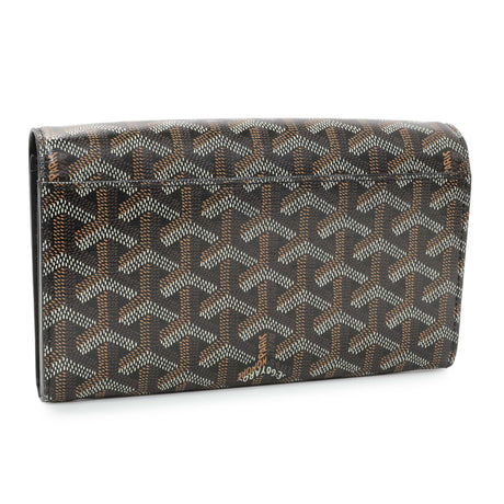 Goyard Black Goyardine Varenne Continental Wallet