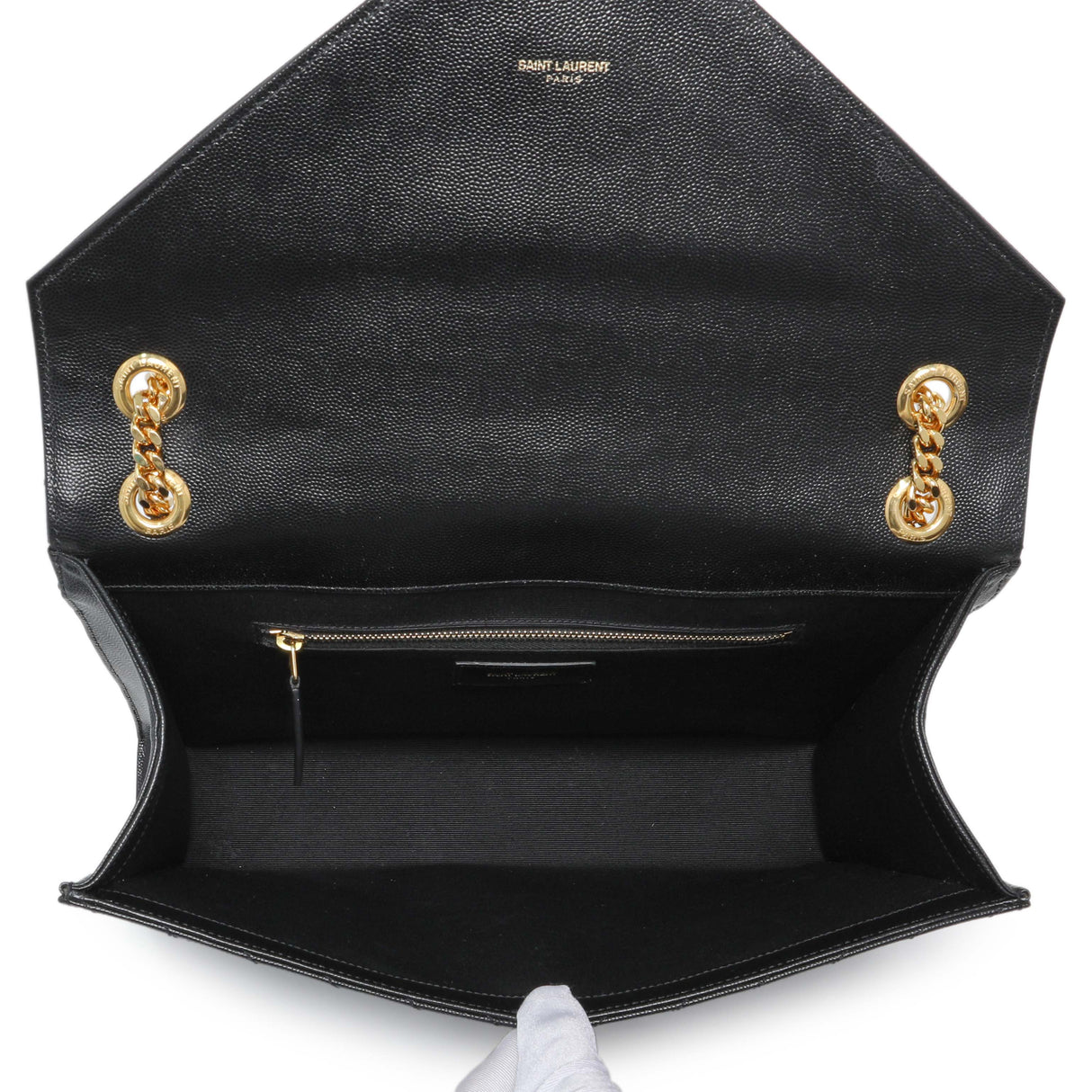 Saint Laurent Grain De Poudre Mixed Matelasse Large Triquilt Monogram Satchel Handbags Saint Laurent