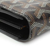 Goyard Black Goyardine Varenne Continental Wallet Handbags Goyard