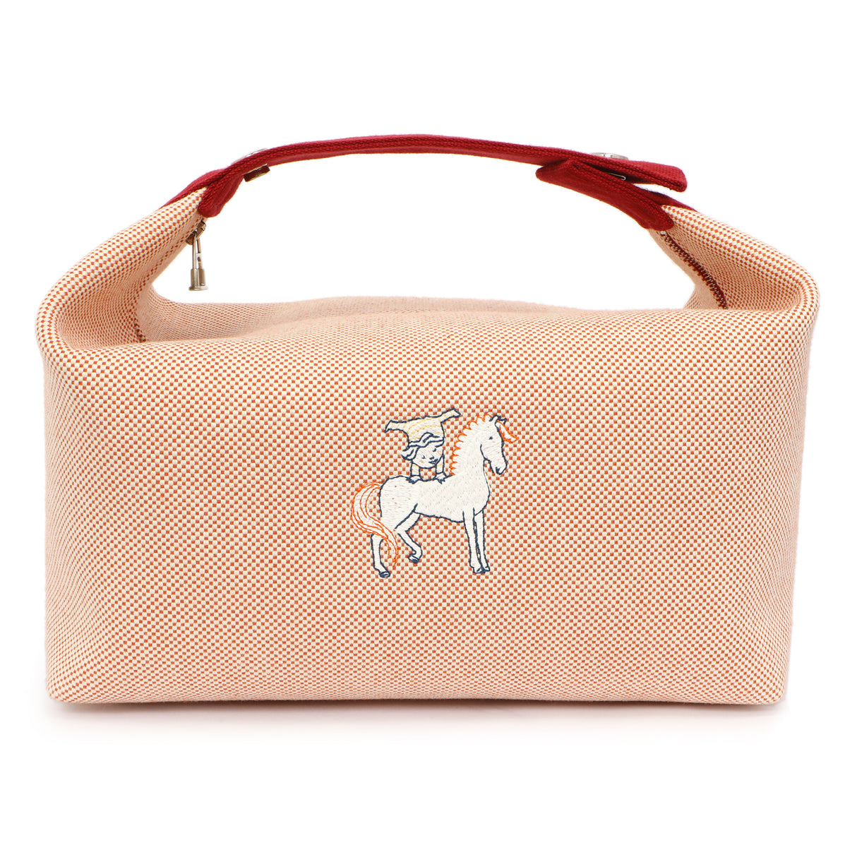 Hermes Canvas Large Bride-A-Brac Pouch