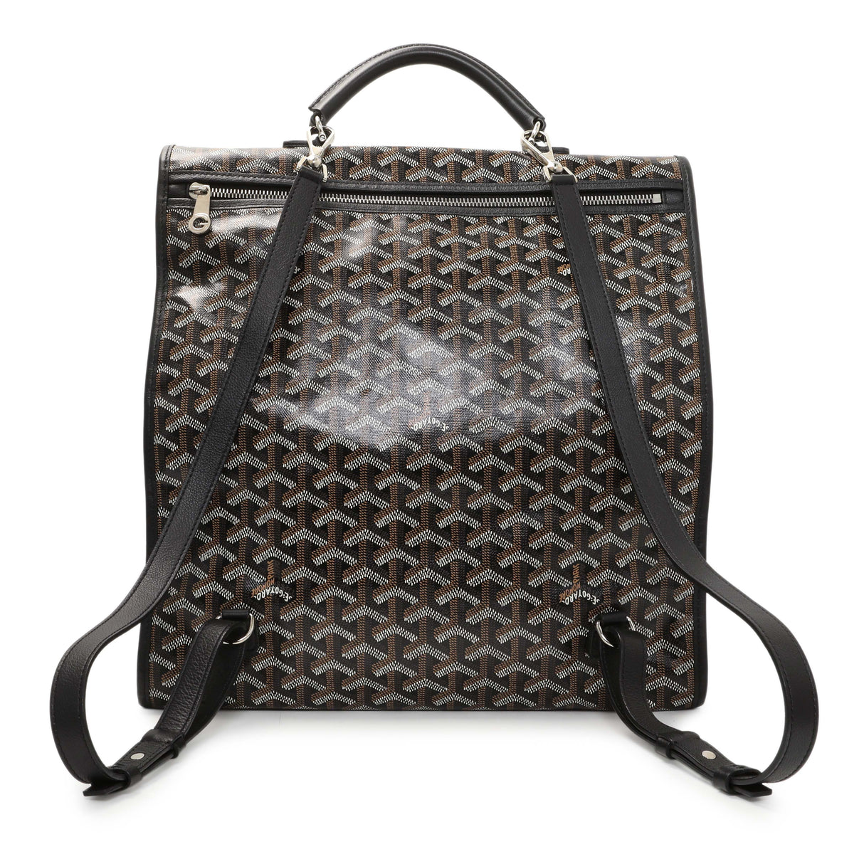 Goyard Black Goyardine Saint Leger Soft Briefacase Backpack Handbags Goyard