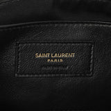 Saint Laurent Black Lambskin Matelasse Monogram Small Jamie 4.3