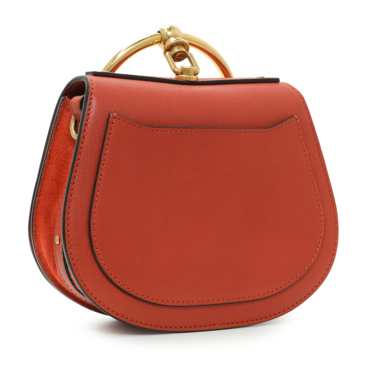 Chloe Red Calfskin Small Nile Bracelet Bag Handbags Chloe