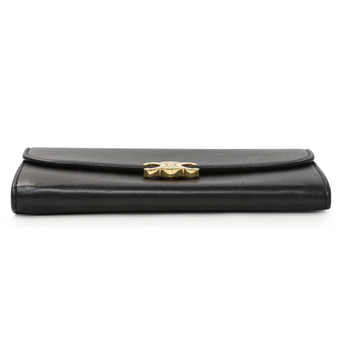 Celine Black Calfskin Large Triomphe Wallet Accessories Celine