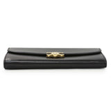 Celine Black Calfskin Large Triomphe Wallet Accessories Celine