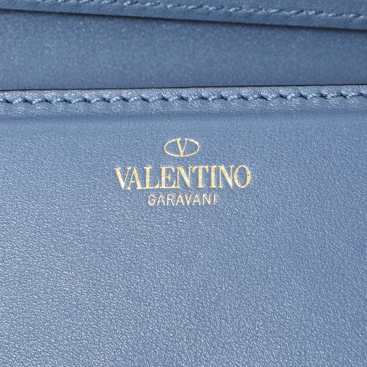 Valentino Blue Calfskin Vlogo Small Loco Shoulder Bag Handbags Valentino