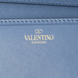Valentino Blue Calfskin Vlogo Small Loco Shoulder Bag Handbags Valentino