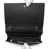 Gucci Black Pebbled Calfskin Soho Wallet on Chain Handbags Gucci