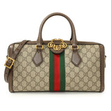 Gucci GG Supreme Monogram Web Medium Ophidia Boston