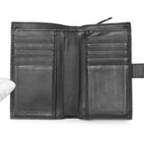 Bottega Veneta Black Intrecciato Bi-Fold Compact Wallet Accessories Bottega Veneta