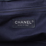 Chanel Blue Quilted Denim Coco Handle Shopping Tote Handbags Chanel