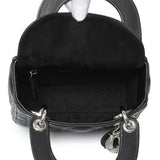 Christian Dior Black Lambskin Cannage Mini Lady Dior Handbags Christian Dior