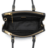 Prada Black Saffiano Galleria Tote Small Handbags Prada