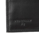 Burberry Black Embossed Check Leather Bifold Wallet Accessories Burberry