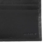 Burberry Black Embossed Check Leather Bifold Wallet Accessories Burberry