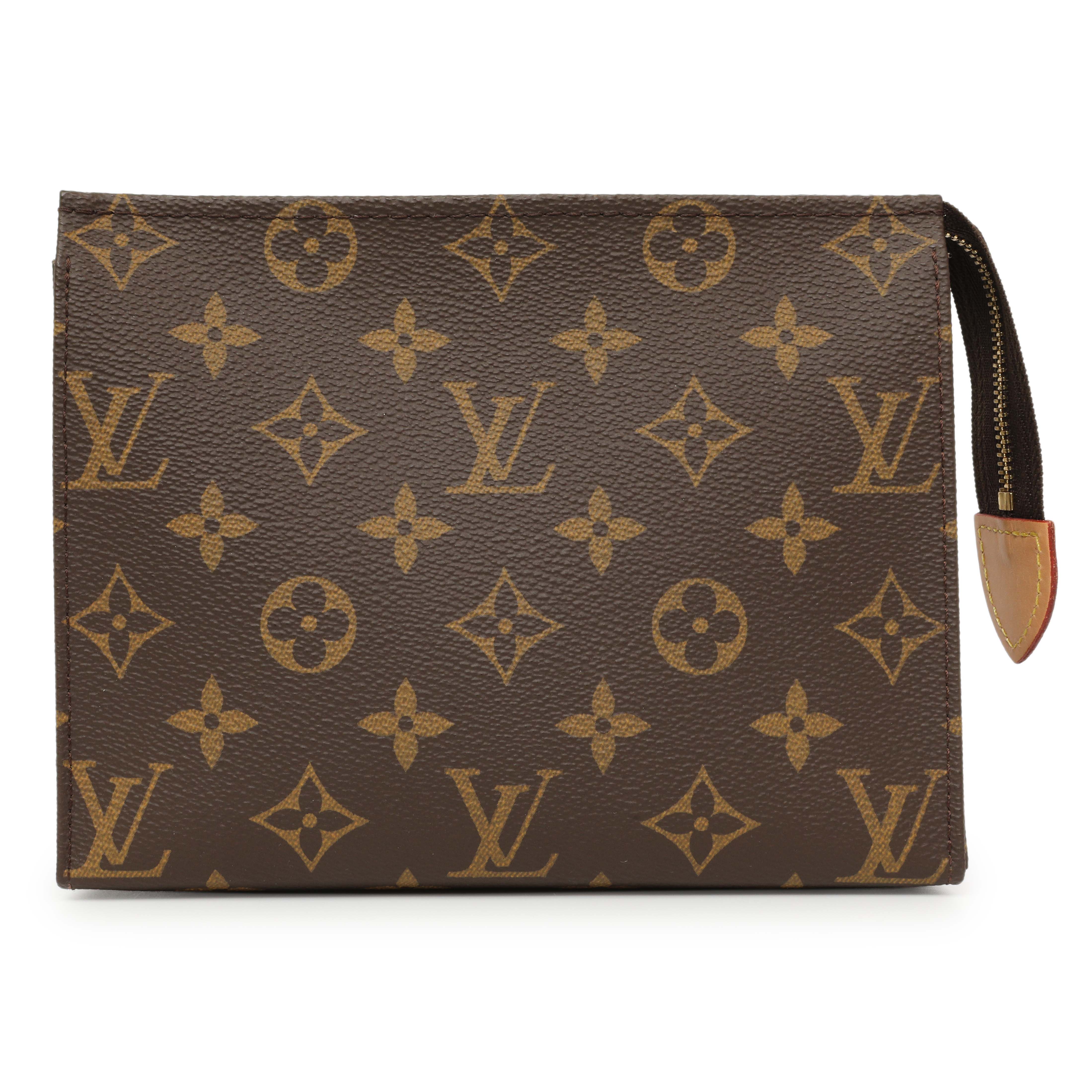 Louis Vuitton ダークブラウン ポーチ Louis Vuitton Monogram Toiletry Pouch 19 – Modaselle