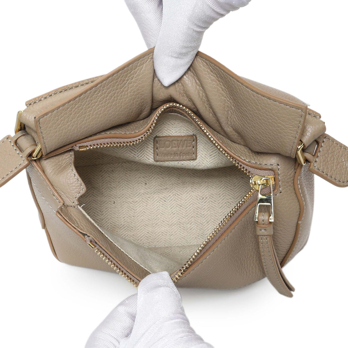 Loewe Sand Grained Calfskin Mini Puzzle Bag Handbags Loewe