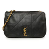 Saint Laurent Black Lambskin Matelasse Monogram Small Jamie 4.3