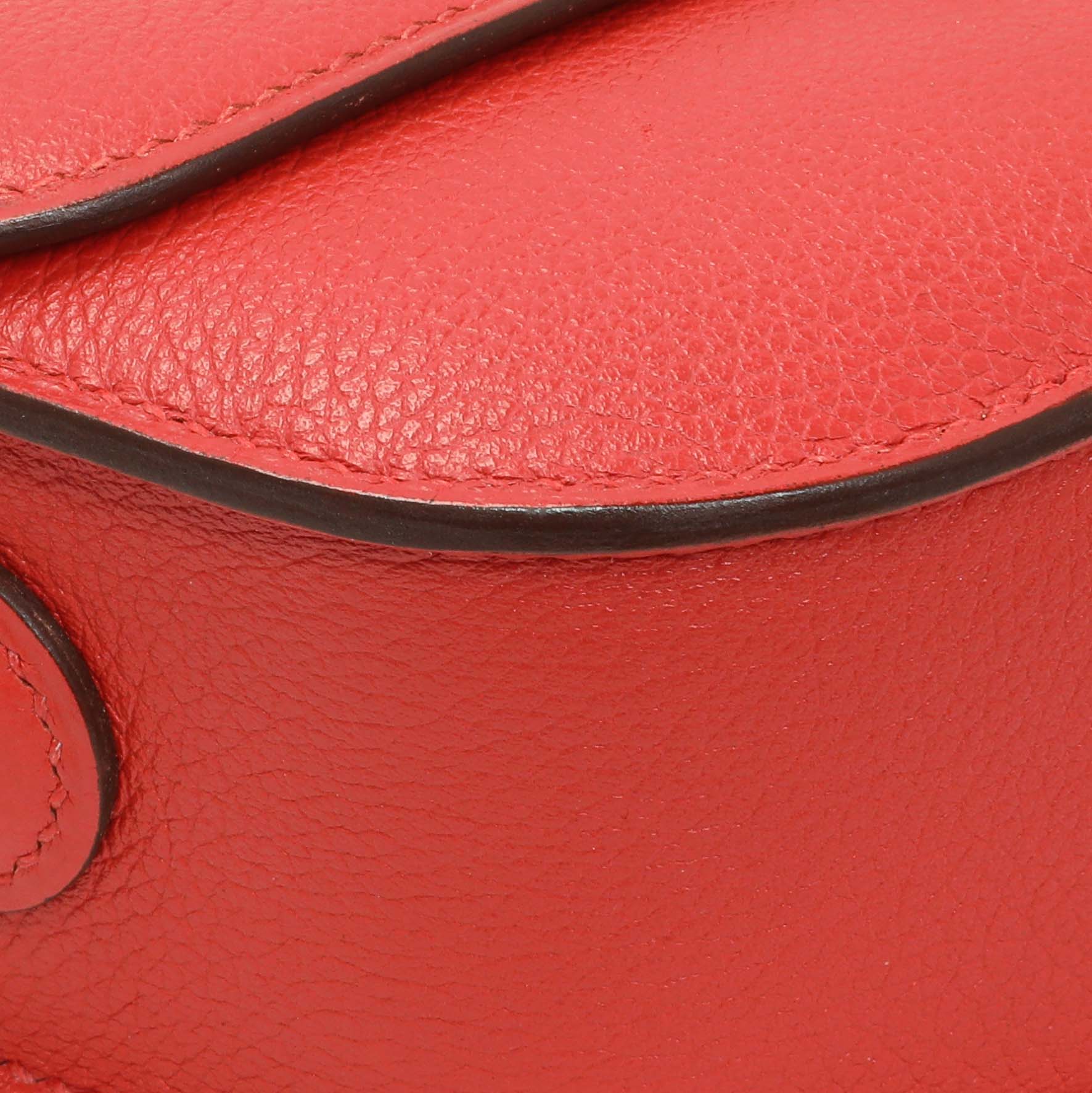 Hermes Rouge Tomate Evercolor Cherche Midi 18 – Modaselle