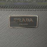 Prada Grey Saffiano Large Galleria Double Zip Tote