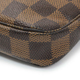 Louis Vuitton Damier Ebene Trunks and Bags Mini Pochette Accessories Handbags Louis Vuitton