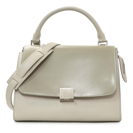 Celine Grey Spazzolato Calfskin Nubuck Small Trapeze Handbags Celine